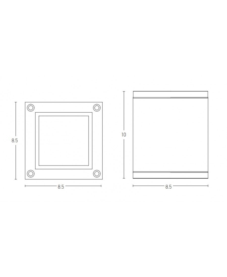 E269 CEILING LAMP ALUMINIUM 1XGU10 GRAPHITE IP65 Zambelis Lights