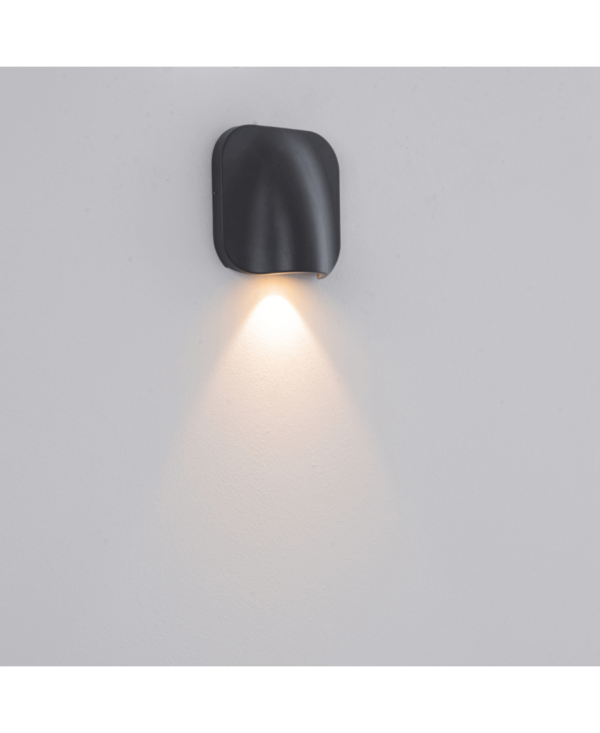 E273 OUTDOOR WALL LIGHT LED 9W 3000K ALUMINIUM GRAPHITE IP54 Zambelis Lights