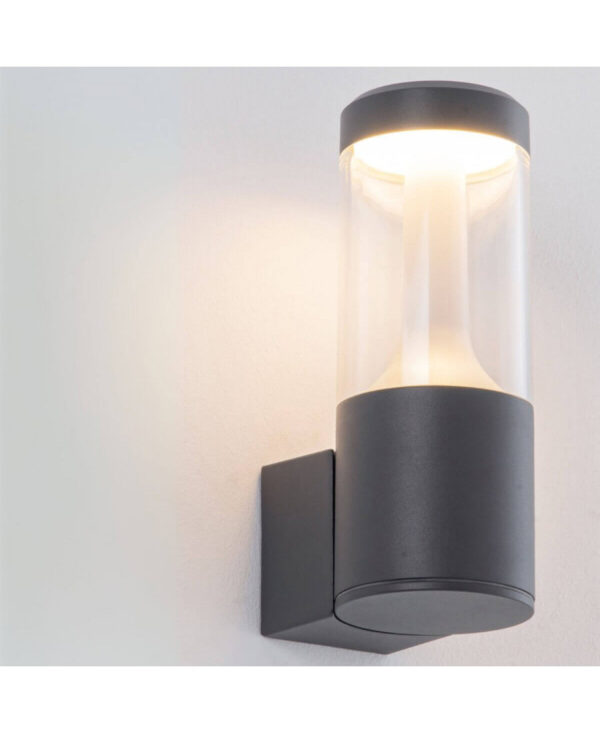 E276 OUTDOOR WALL LIGHT LED 10W 3000K ALUMINIUM GRAPHITE IP54 Zambelis Lights