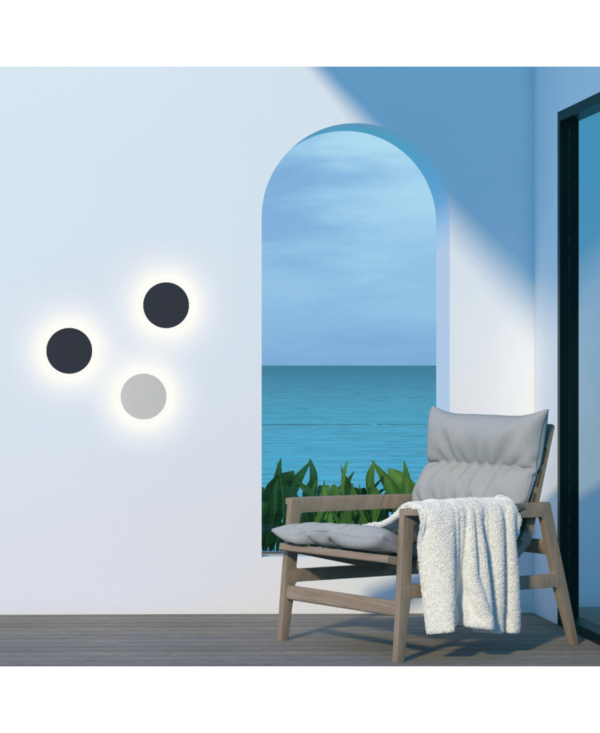 E304 OUTDOOR LED WALL LIGHT 8W 3000K ABS WHITE IP65 Zambelis Lights