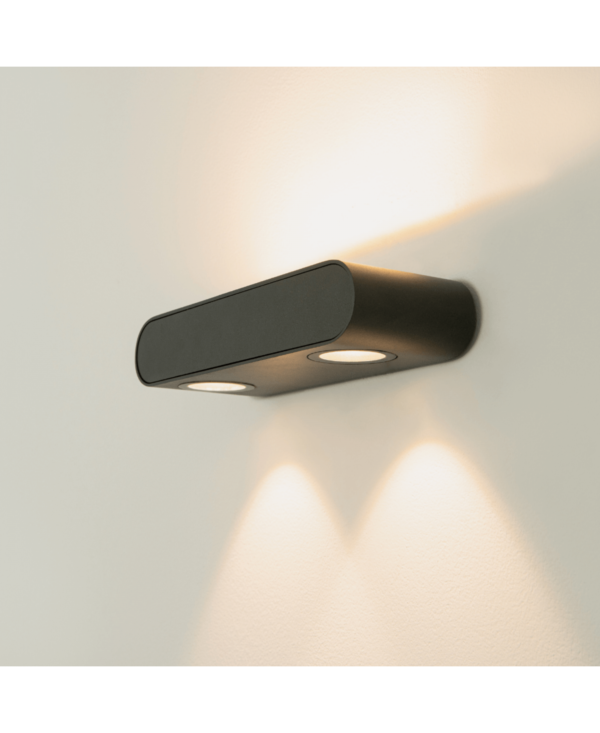 E315 OUTDOOR WALL LIGHT LED 10W 3000K ALUMINIUM GRAPHITE IP54 Zambelis Lights