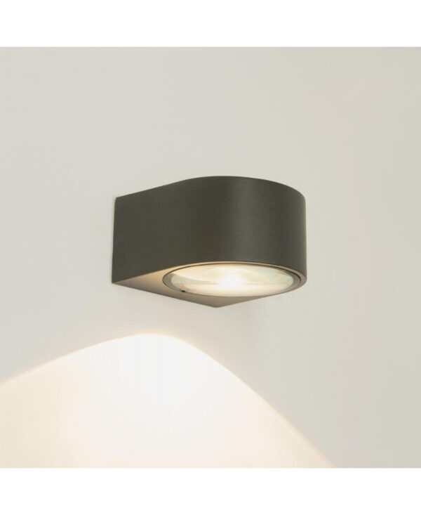 E316 OUTDOOR WALL LIGHT LED 5W 3000K ALUMINIUM GRAPHITE IP54 Zambelis Lights