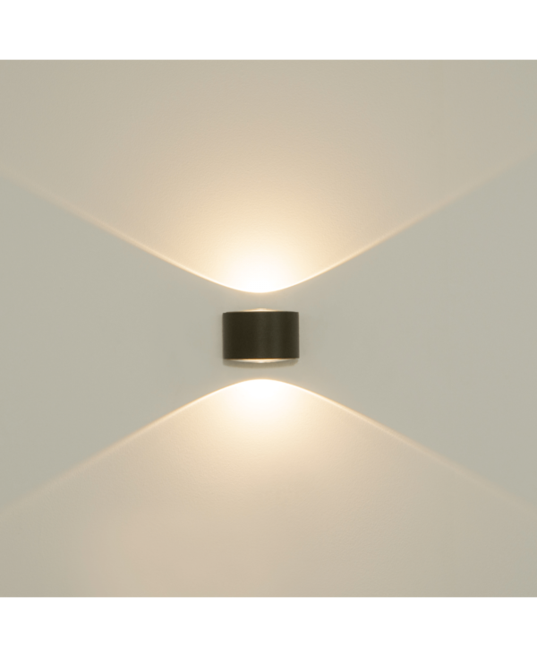 E317 OUTDOOR WALL LIGHT LED 2X5W 3000K ALUMINIUM GRAPHITE IP54 Zambelis Lights