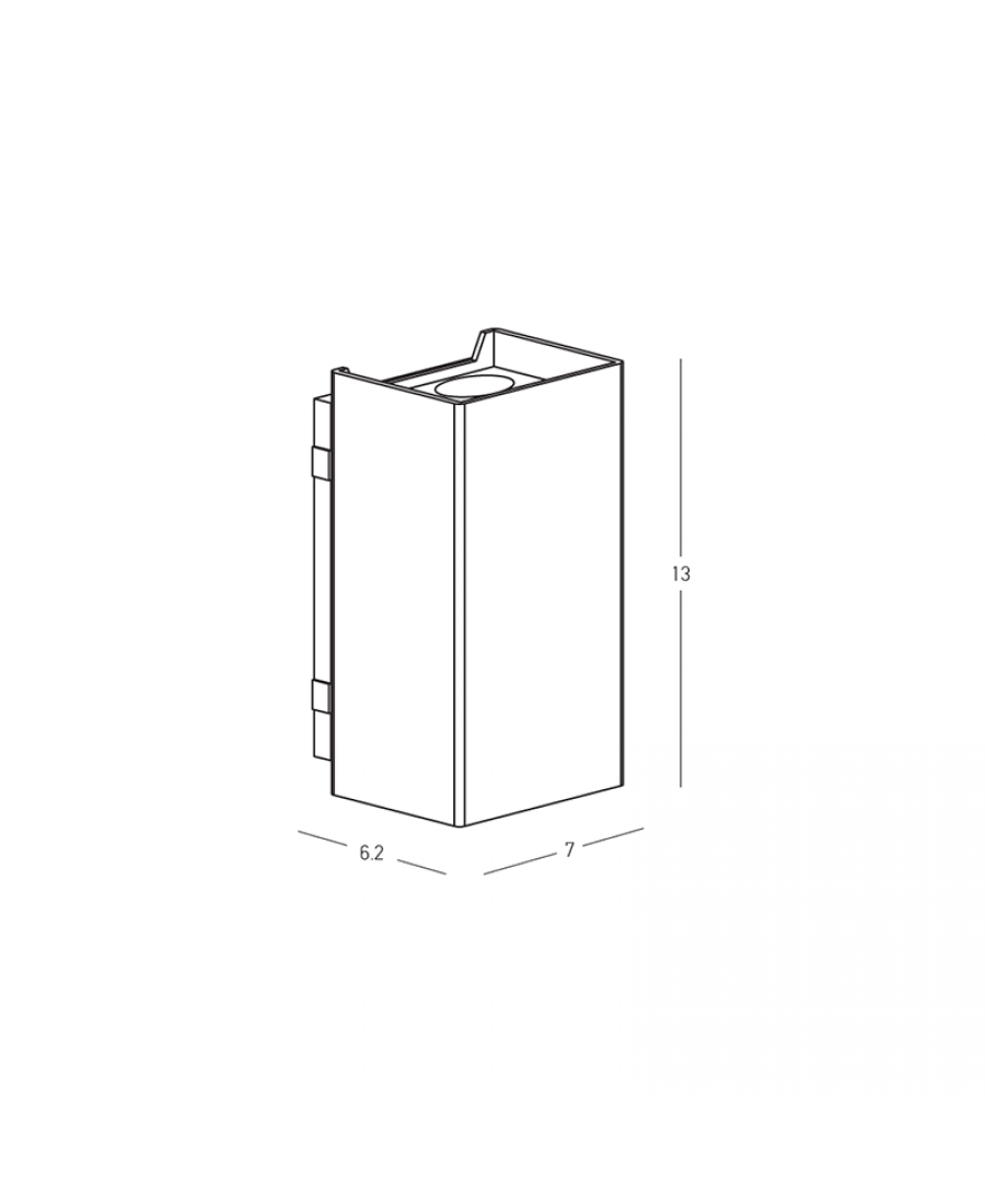 E412 OUTDOOR WALL LED UP-DOWN LIGHT 2*3W 3000K GRAPHITE ALUMINIUM IP65 Zambelis Lights