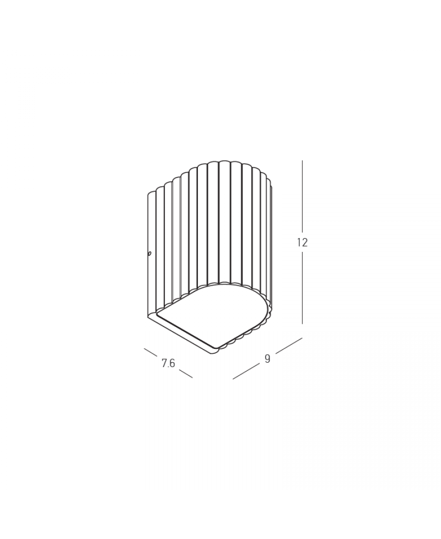 E419 OUTDOOR WALL LED LIGHT 3W 3000K GREY BEIGE ALUMINIUM IP54 Zambelis Lights