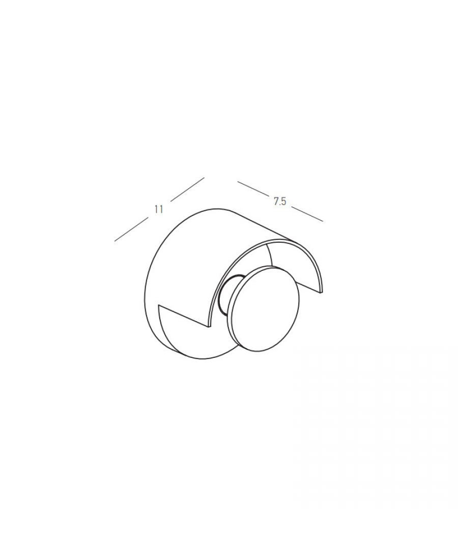 E440 OUTDOOR WALL LIGHT 1xG9 MAX 12W WHITE ALUMINIUM IP65 Zambelis Lights