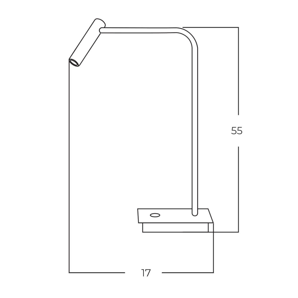 Lampa stołowa FLER TABLE czarna AZ6211 Azzardo