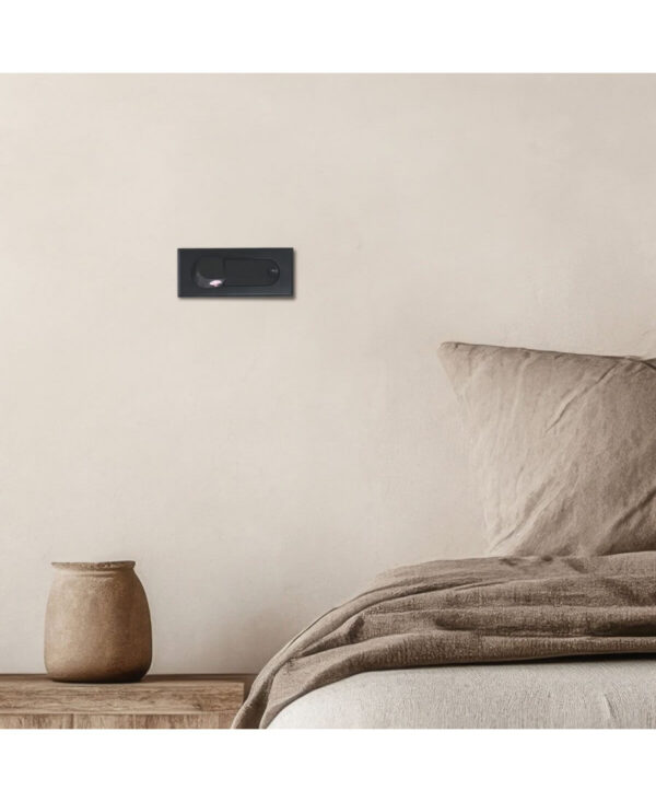 H43 HOTEL SCONCE RECESSED LED 1X3W BLACK MATT Zambelis Lights