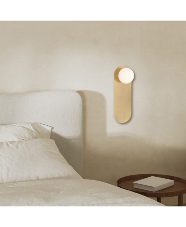 H64 BEDROOM SCONCE 1XG9 GOLD MAT Zambelis Lights