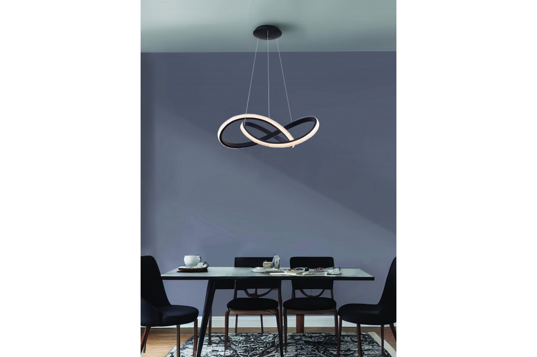Lampa wisząca INFINITY 80 CCT czarna z pilotem AZ5096 Azzardo