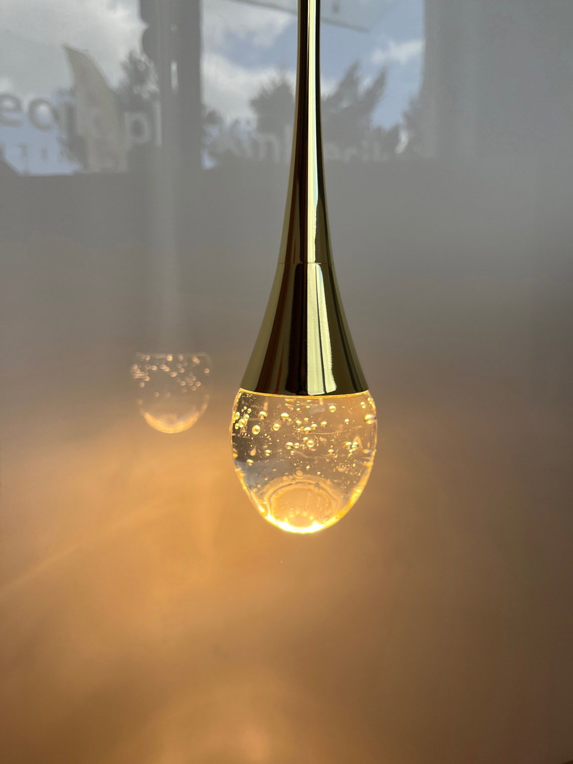 Lampa wisząca DALMA 1 GD złota AZ6006 AZZARDO