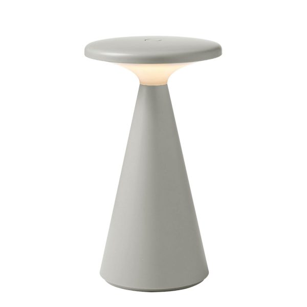 Lampa stołowa Funghi szara IP44 T0064 MaxLight
