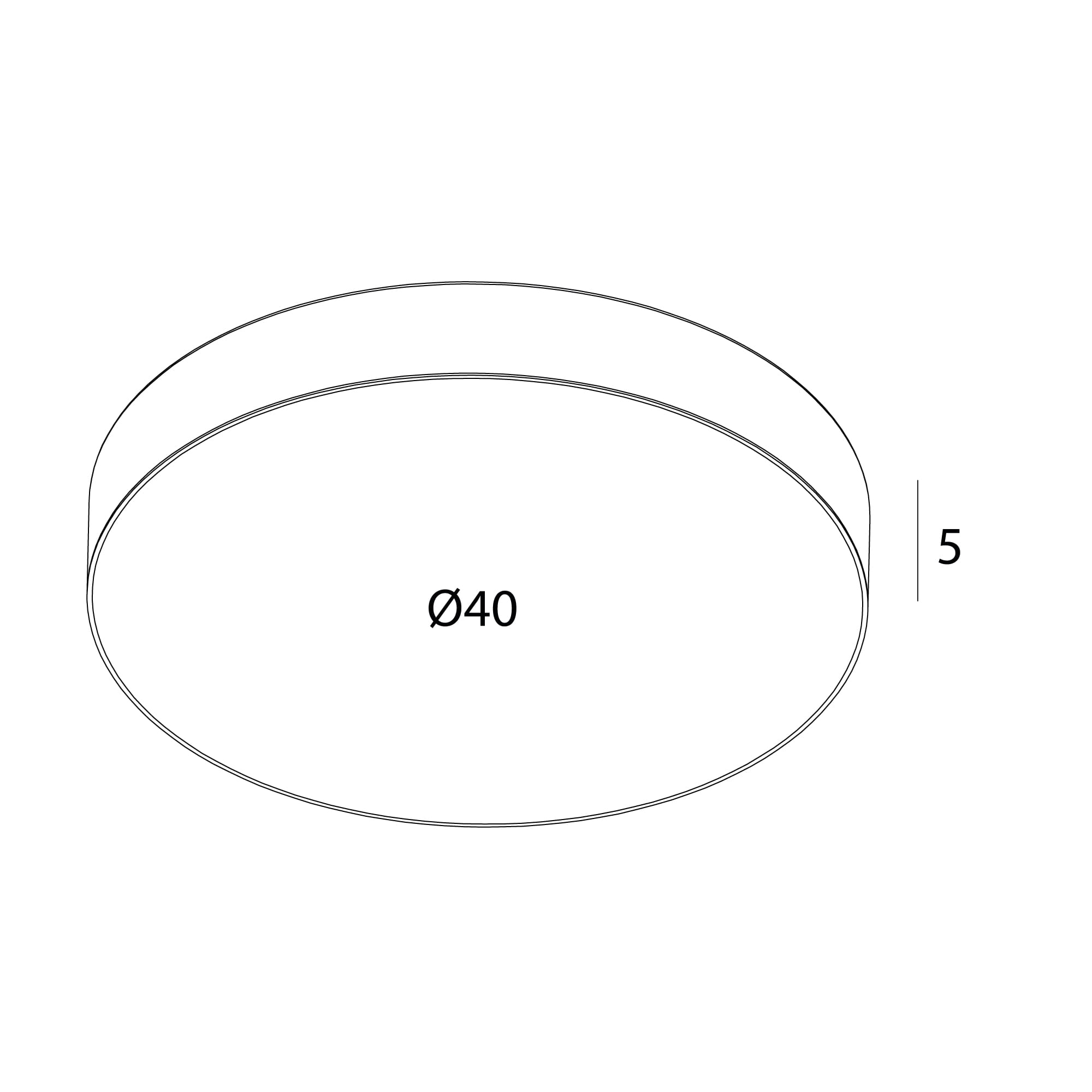 Plafon Lumos 36w, Biały, IP44 C0269 MaxLight