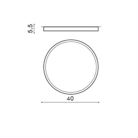 Plafon MONZA R 40 CCT czarny z pilotem AZ4764 Azzardo
