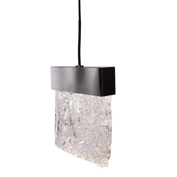 Lampa Wisząca Vetro Brushed Black P0574D MaxLight