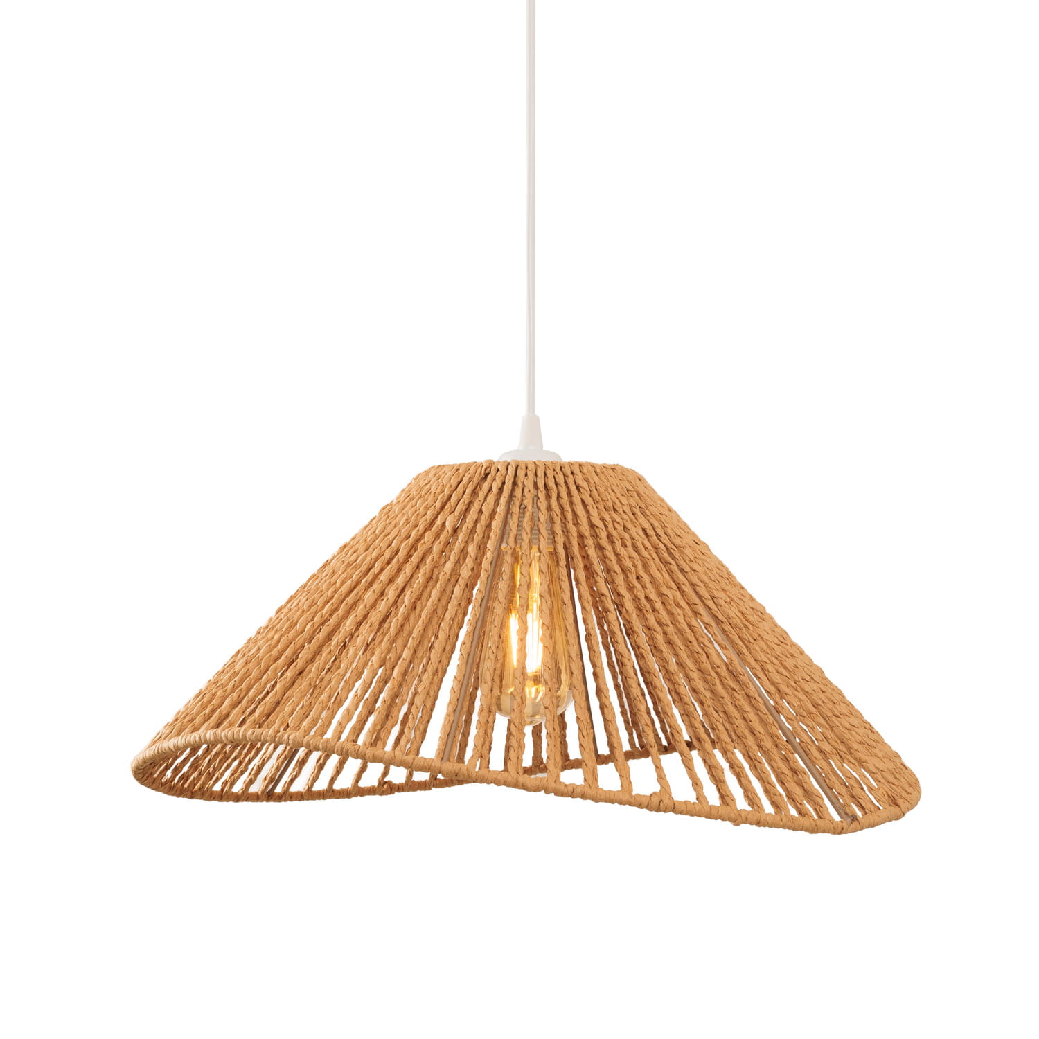 Lampa wisząca Amalfi I Natural P0577 MaxLight