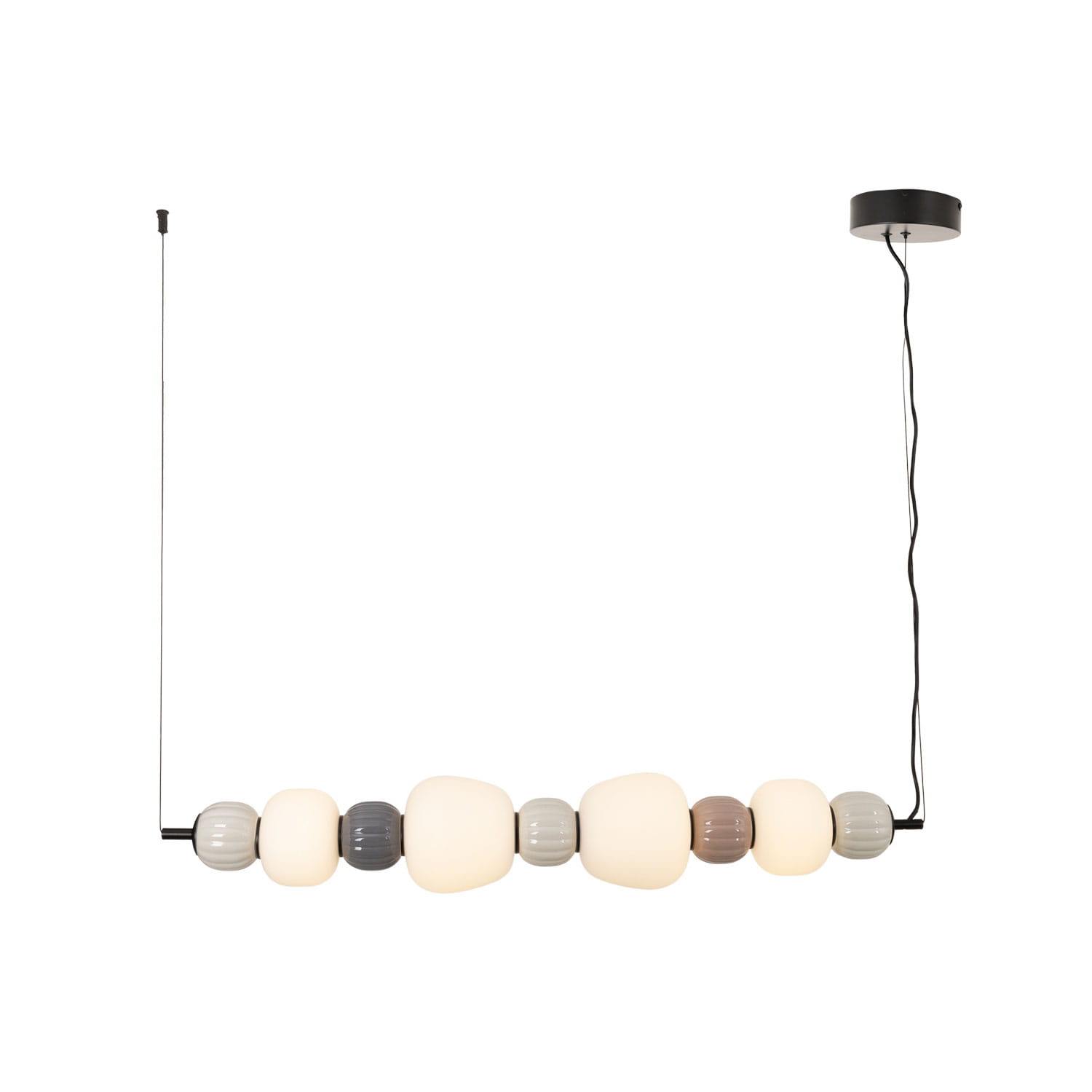 Lampa wisząca Modern 32w, Opal + Dark Grey+medium Brown+light Grey P0631 MaxLight