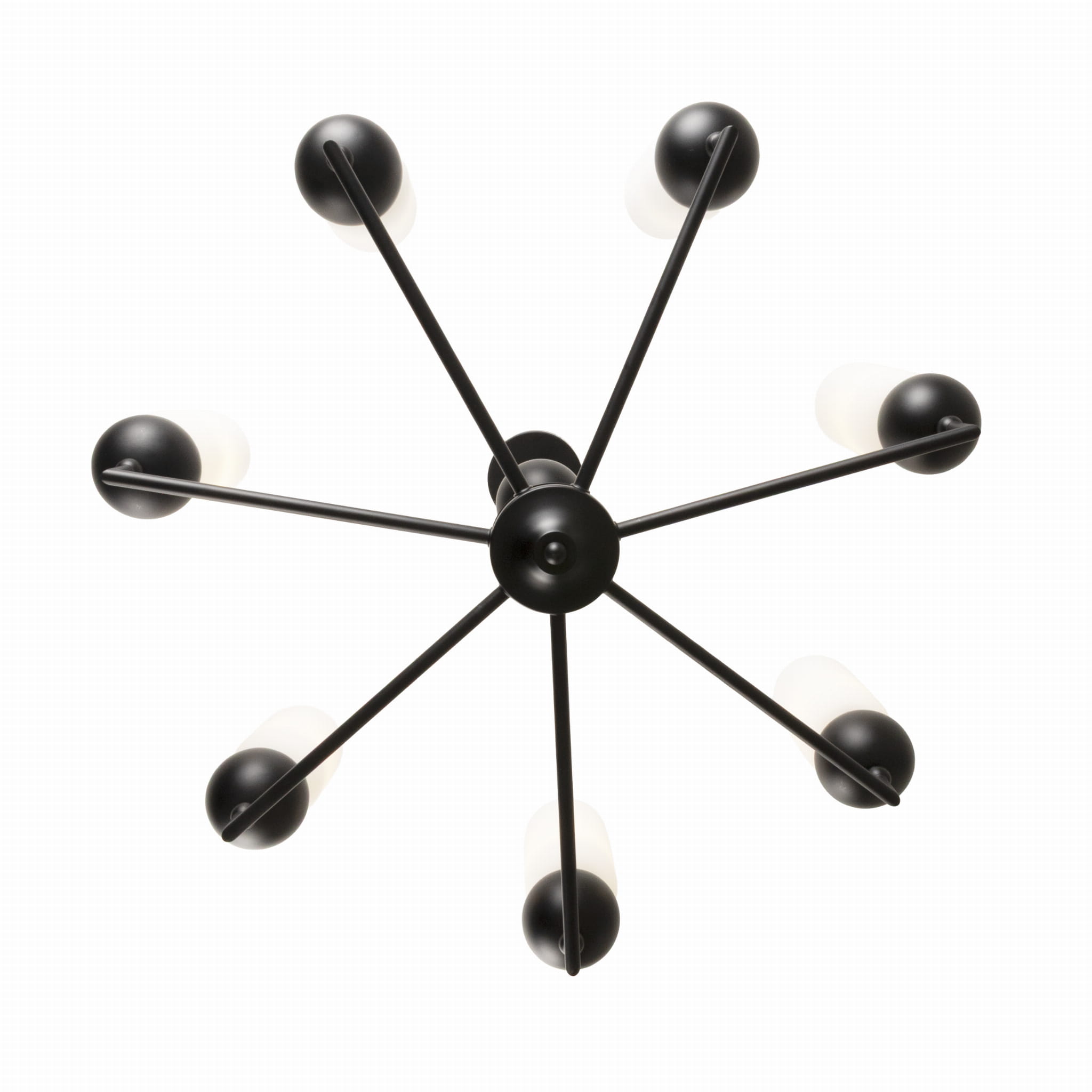 Lampa Wisząca Nova Black 7l P0632 MaxLight