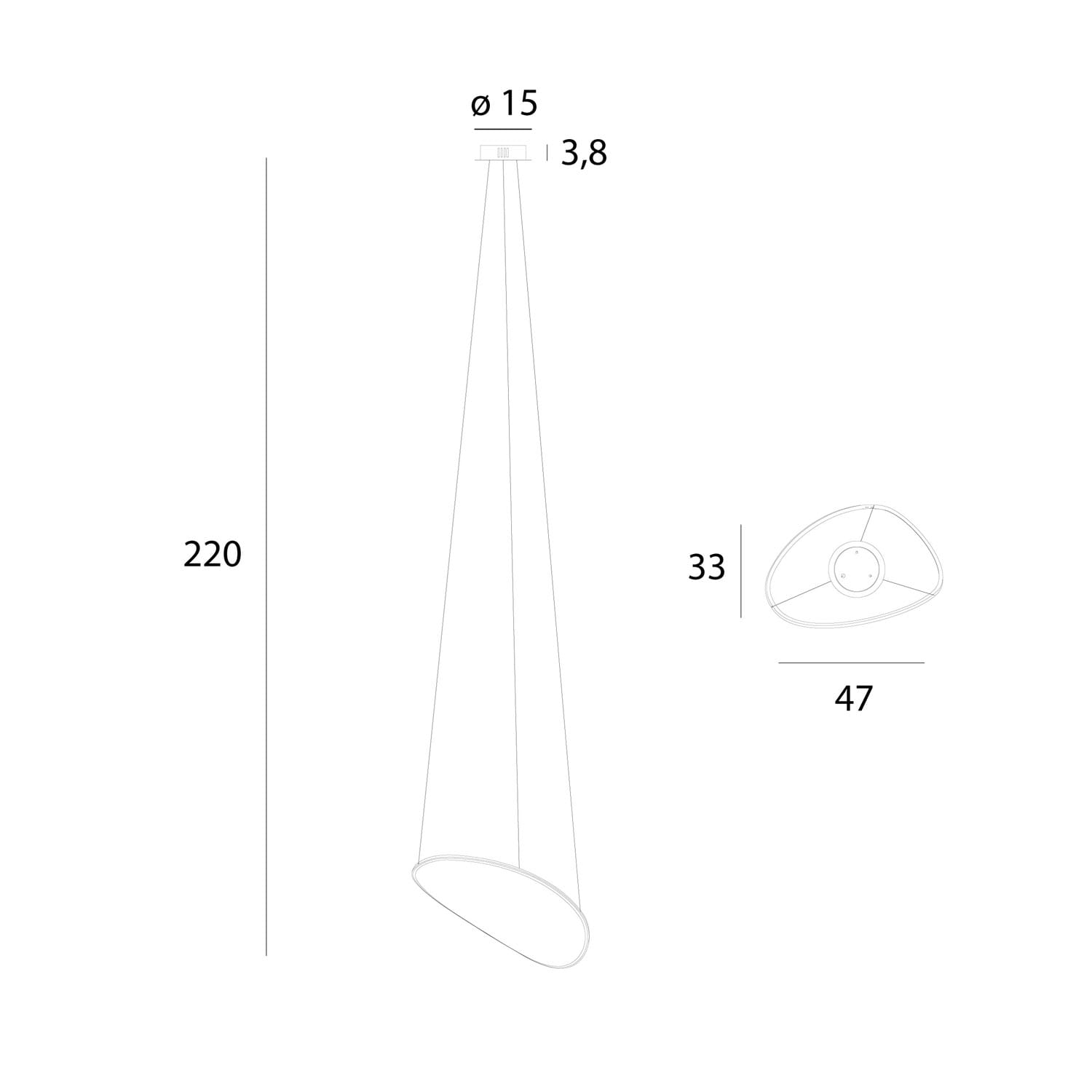 Lampa Wisząca Empire 17W, Złota P0637D MaxLight