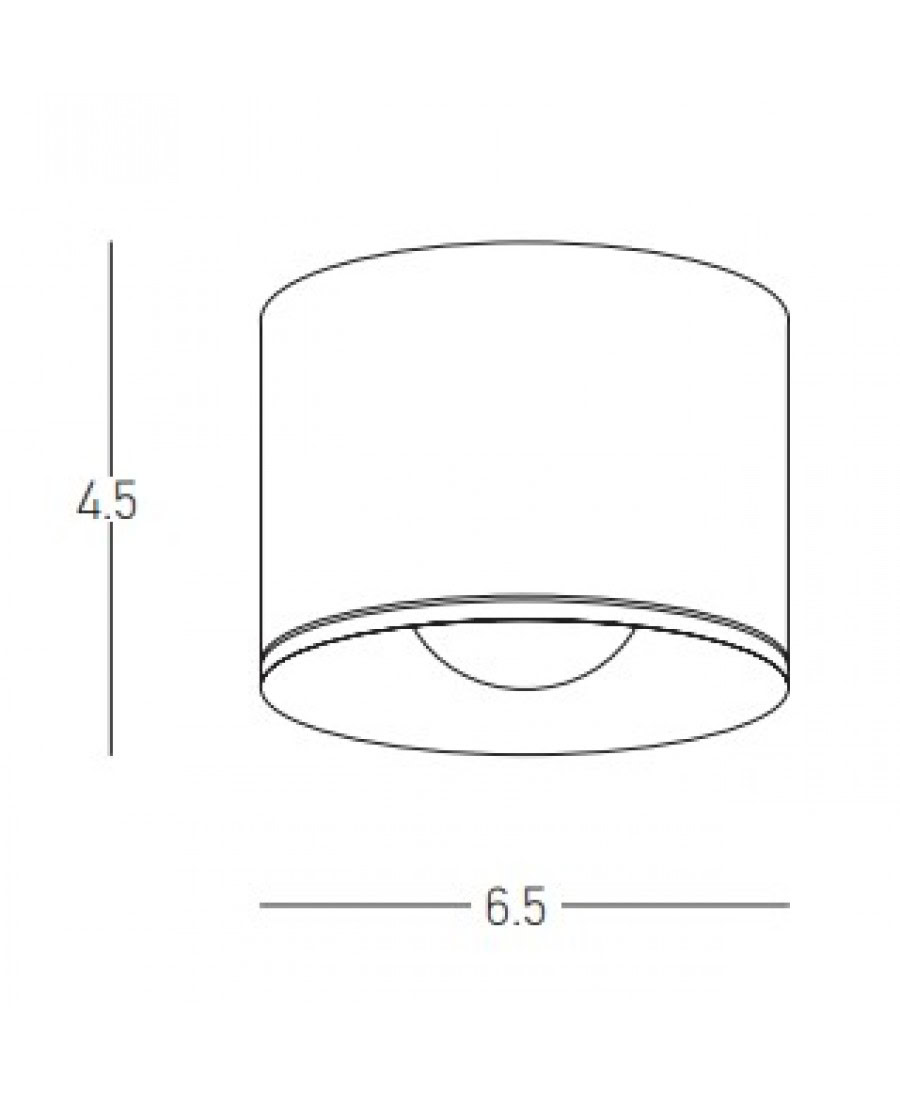 S133 CEILING LED LIGHT 8W BLACK IP54 Zambelis Lights