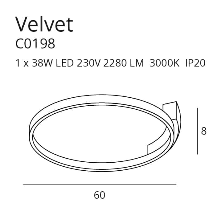 VELVET C0198 PLAFON MaxLight