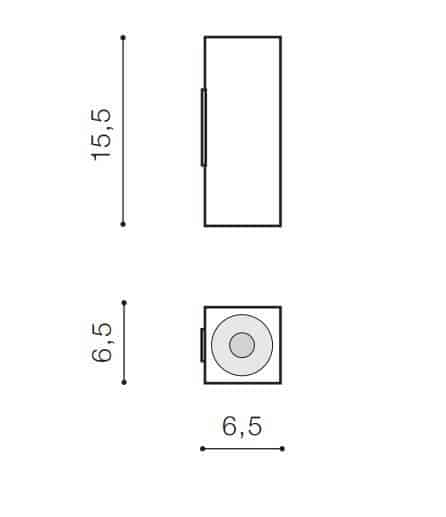 Kinkiet Velia Square 2 (brass) AZ4402 AZZARDO