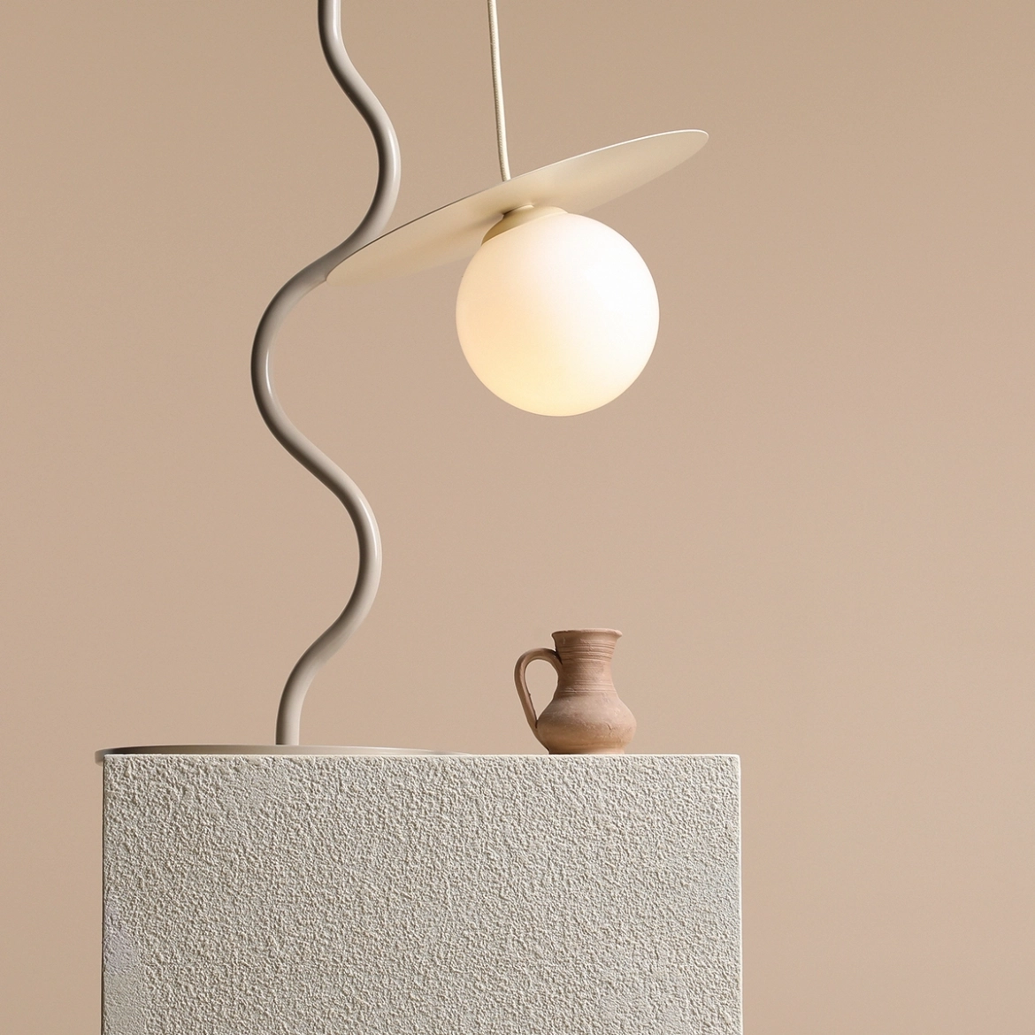 LAMPA WISZĄCA LOOP CREAM S 1125G9_S Aldex