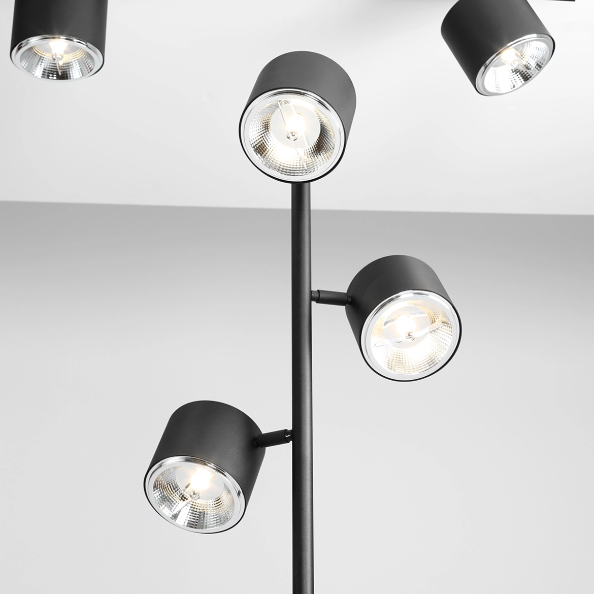 LAMPA PODŁOGOWA 3 PŁ. BOT BLACK 1047A ALDEX