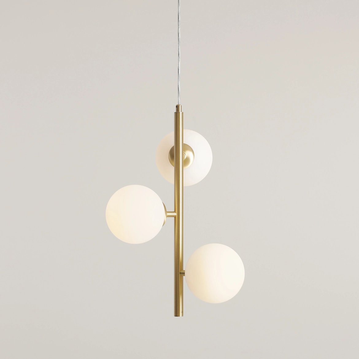 Lampa Wisząca Fin 3 Mosiądz S 1120E40_S Aldex