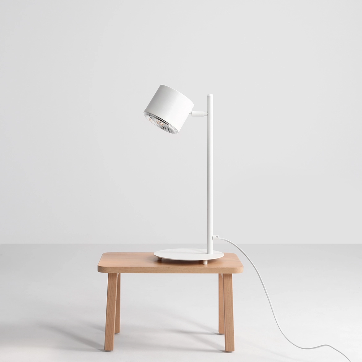 Lampka Biurkowa Bot Biały 1046B Aldex