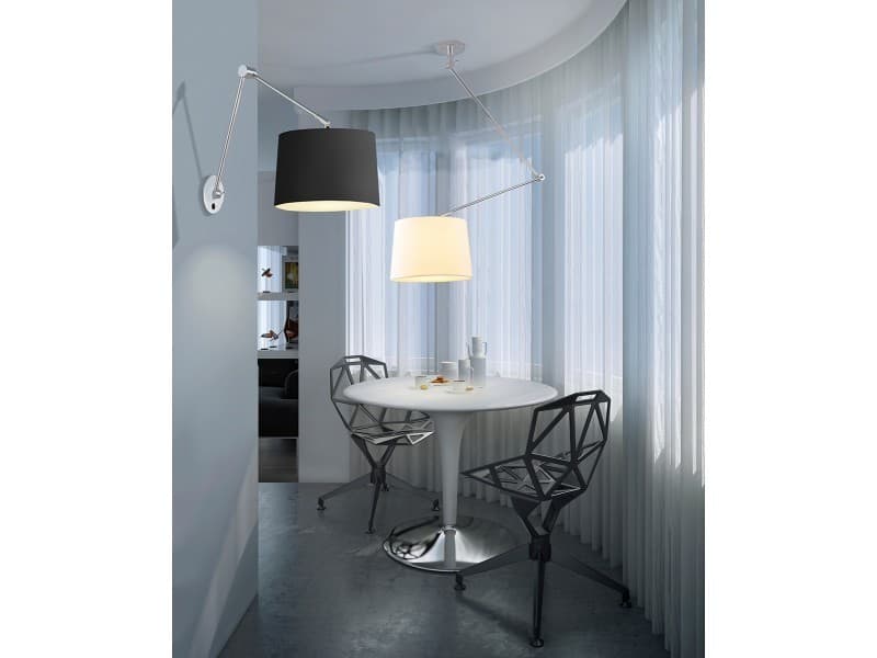 Kinkiet ADAM WALL S black AZ1843+AZ2603 śr. 36cm AZZARDO