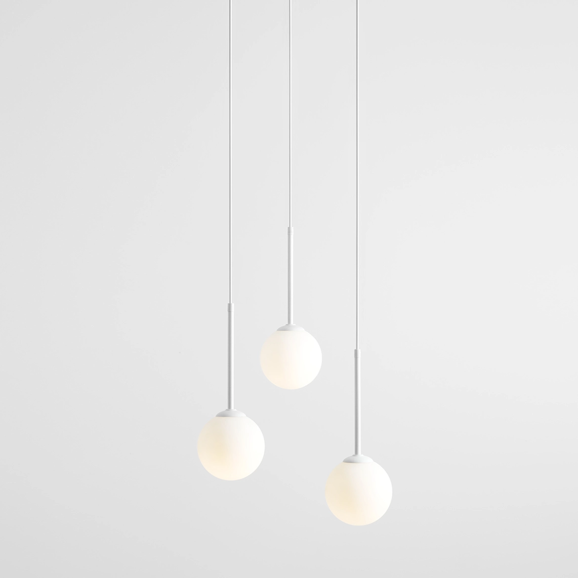 LAMPA WISZĄCA BOSSO 3 RING WHITE 1087E_R ALDEX