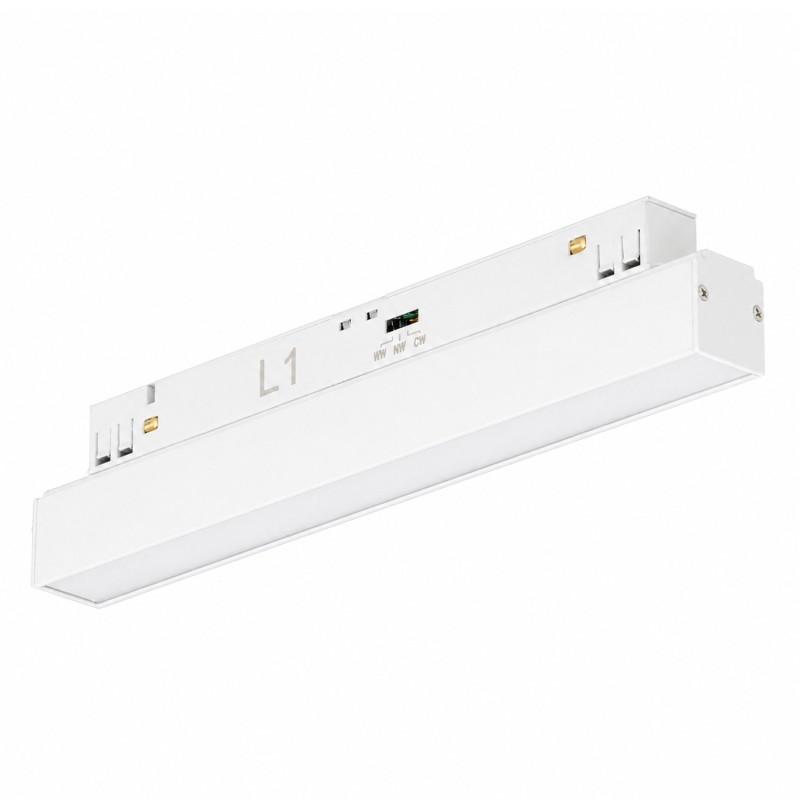 ALFA SAGA TRACK MAGNETIC 2LINE 12W CCT SWITCH DIMM WH AZ6498 AZZARDO