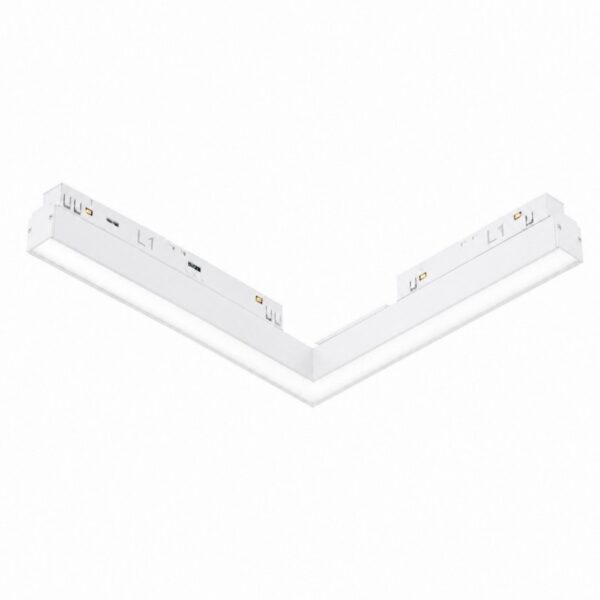 ALFA SAGA TRACK MAGNETIC 2LINE CORNER A 24W CCT SWITCH DIMM WH AZ6506 AZZARDO
