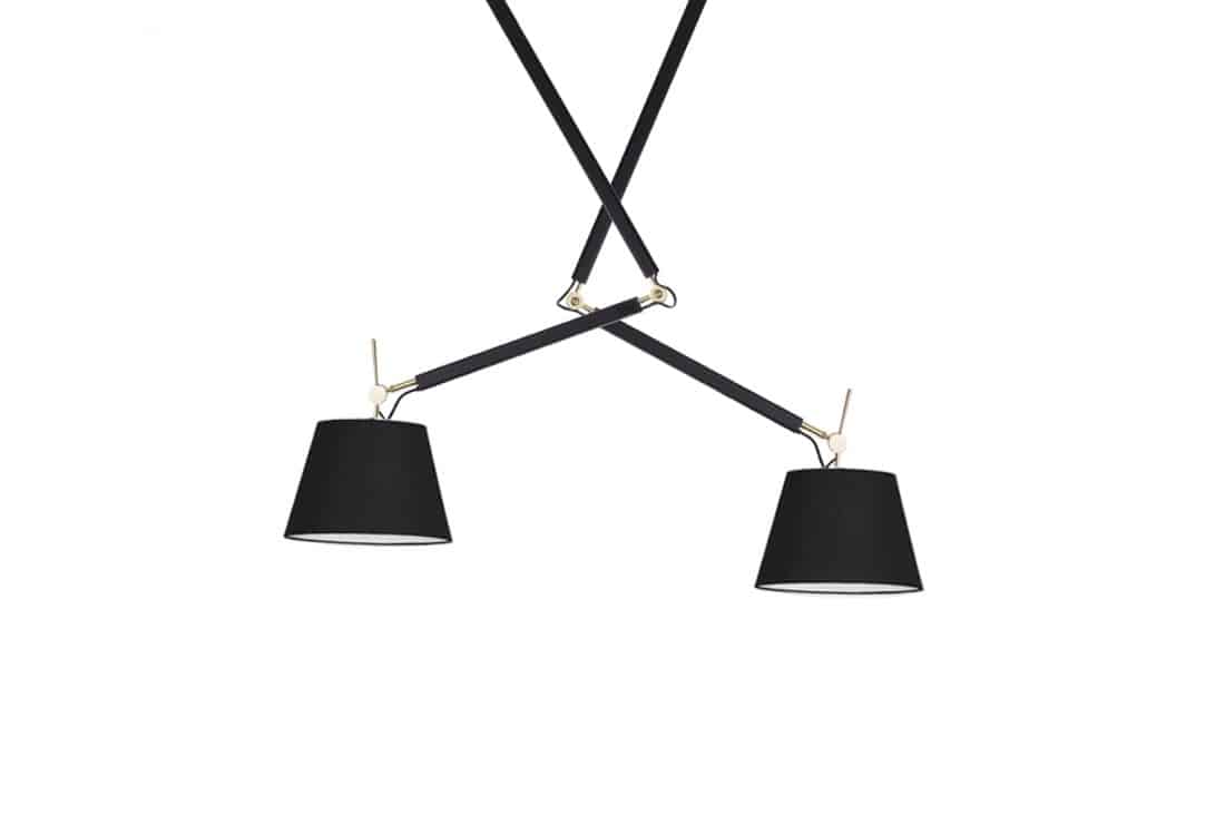 Lampa wisząca ZYTA 2 S PENDANT złota AZ4191+AZ2597+AZ2597 śr.20cm AZZARDO