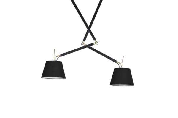 Lampa wisząca ZYTA 2 S PENDANT złota AZ4191+AZ2603+AZ2603 śr.36cm AZZARDO