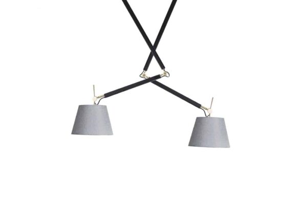 Lampa wisząca ZYTA 2 S PENDANT złota AZ4191+AZ2598+AZ2598 śr.20cm AZZARDO