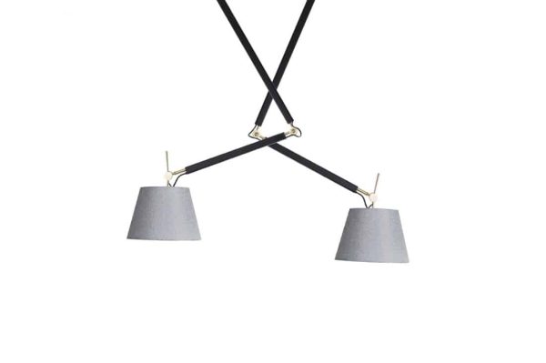Lampa wisząca ZYTA 2 S PENDANT złota AZ4191+AZ2601+AZ2601 śr.26cm AZZARDO