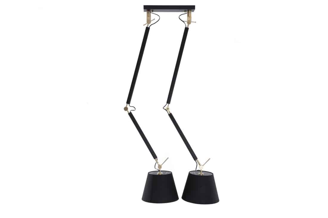 Lampa wisząca ZYTA 2 S PENDANT złota AZ4191+AZ2600+AZ2600 śr.26cm AZZARDO