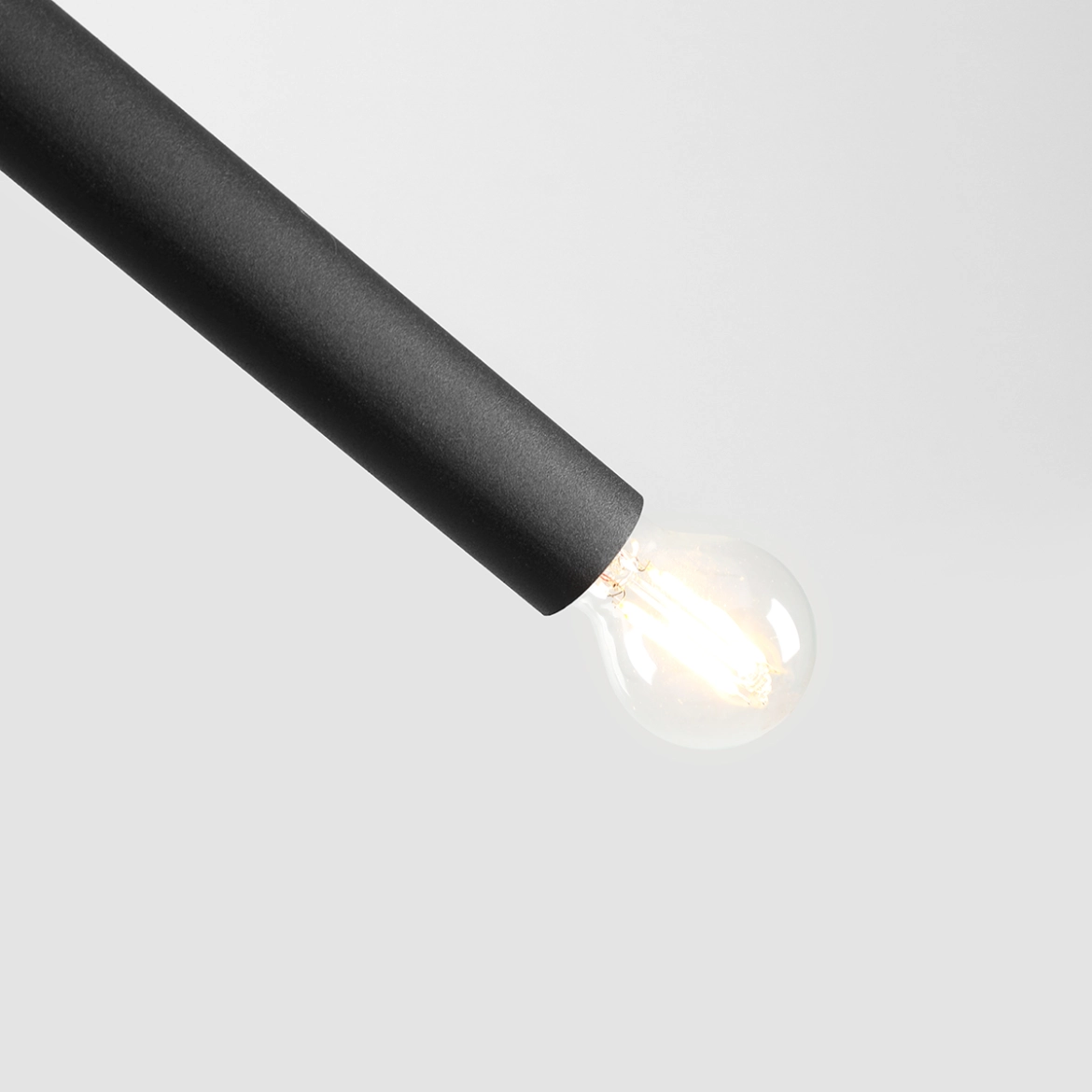 Lampa Wisząca TUBO 4 Czarny 1072L1 Aldex