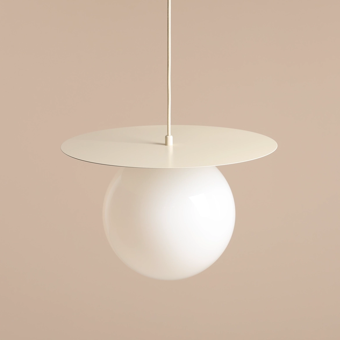LAMPA WISZĄCA LOOP CREAM L 1125G9_L Aldex
