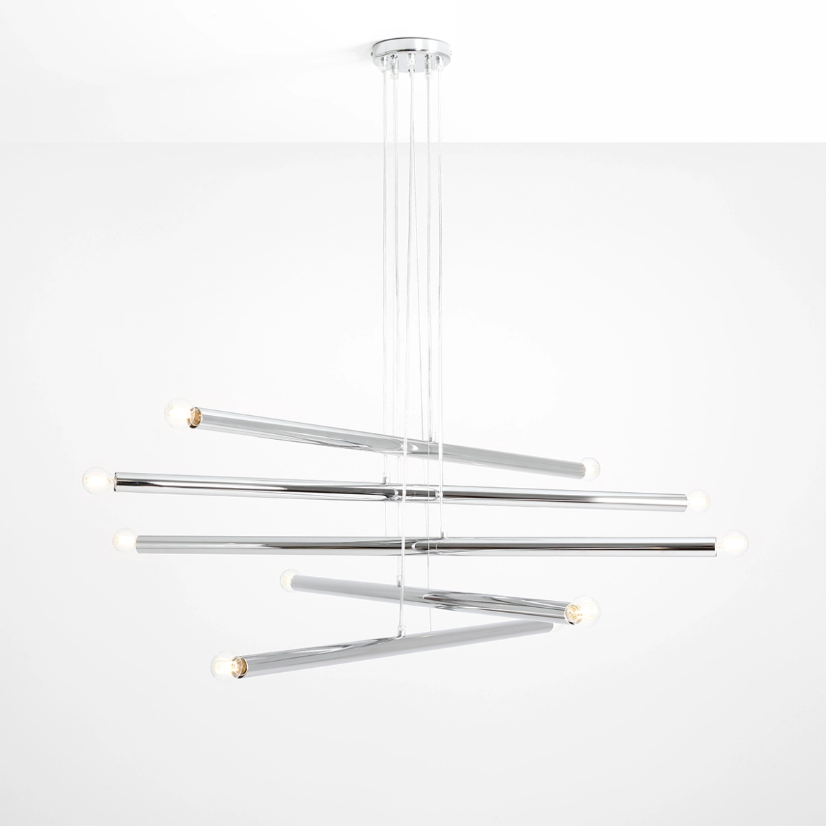 Lampa Wisząca TUBO 10 Chrom 1072M4 Aldex