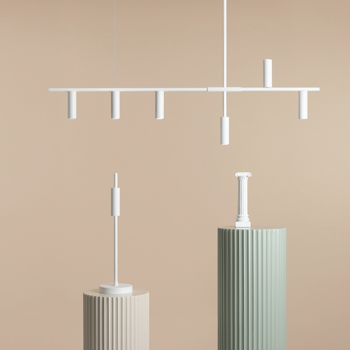 Lampa Wisząca TREVO 6 Biały 1104K Aldex