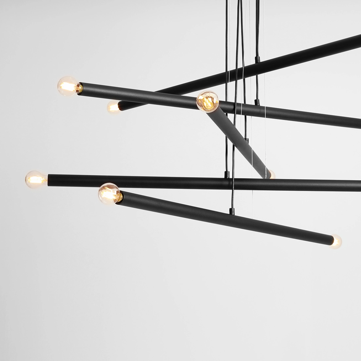 ŻYRANDOL 10-PŁ TUBO BLACK 1072M1 ALDEX