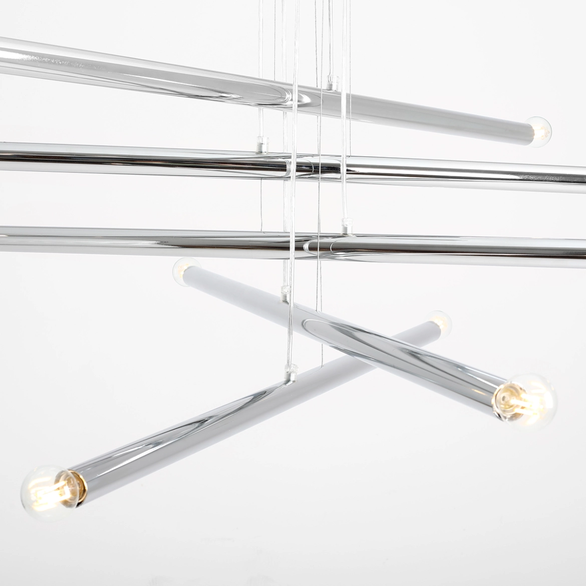 Lampa Wisząca TUBO 10 Chrom 1072M4 Aldex