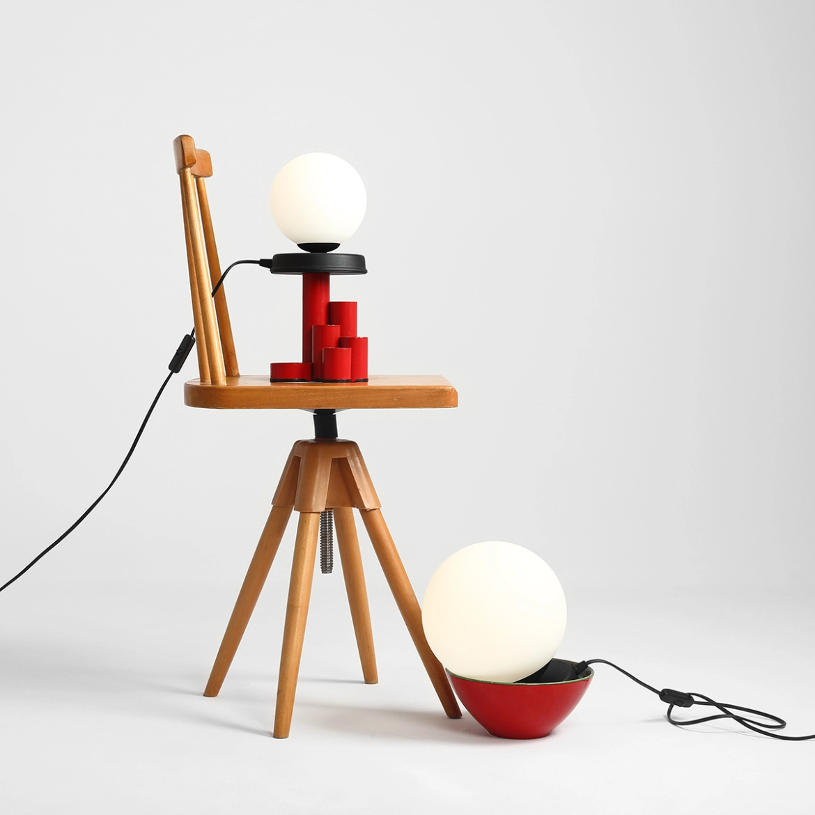 Lampa stołowa BALL black M 1076B1_M ALDEX