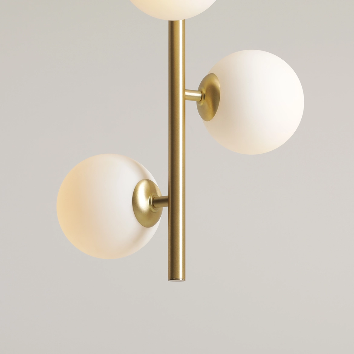 Lampa Wisząca Fin 3 Mosiądz S 1120E40_S Aldex
