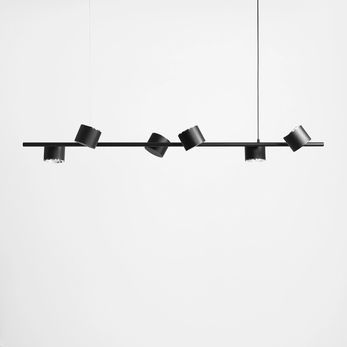 Lampa wisząca 6-PŁ BOT BLACK 1047K ALDEX