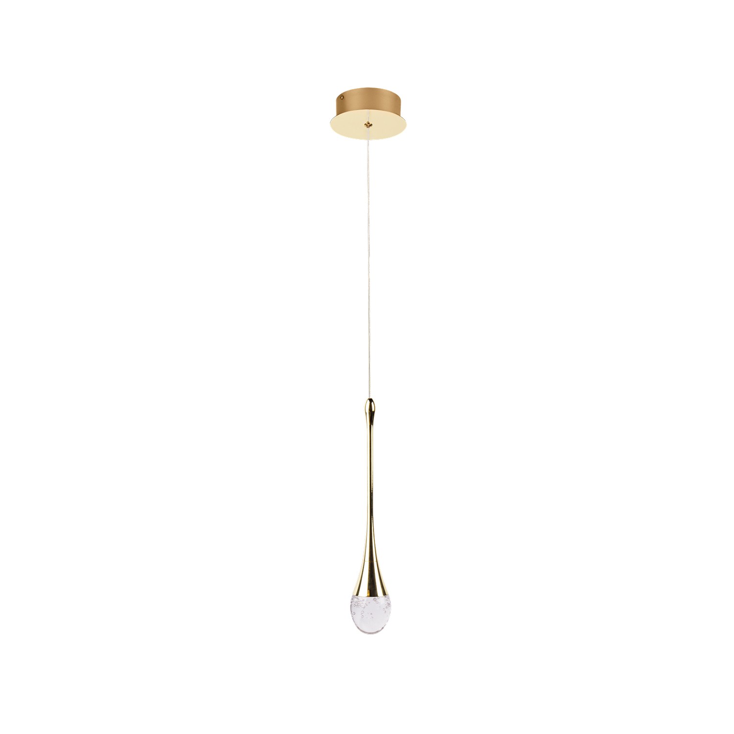 Lampa wisząca DALMA 1 GD złota AZ6006 AZZARDO