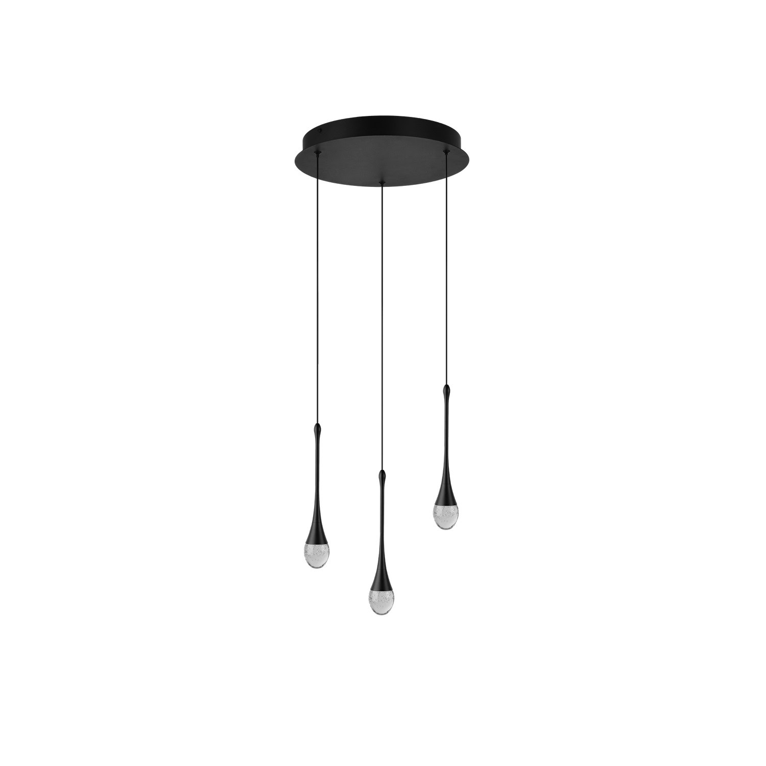 Lampa wisząca DALMA 3 BK czarna AZ6009 AZZARDO